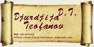 Đurđija Teofanov vizit kartica